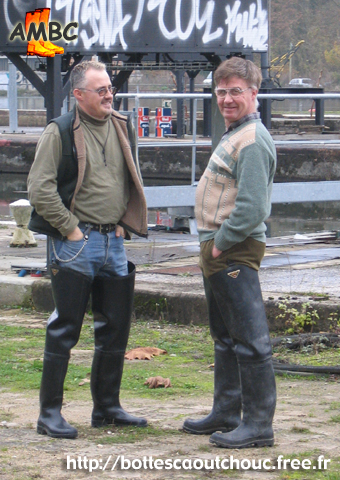 Pascal & Jean-Pierre in Dammarie, Mar. 2005