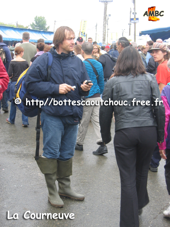 A man at "Fête de l'Huma" (Festival), Sept 2005