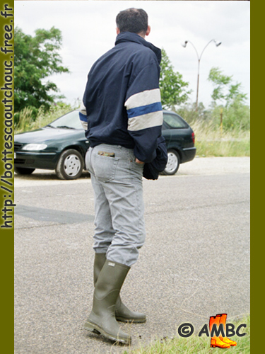 In Dammarie, wearing Aigle wellies, 2003.