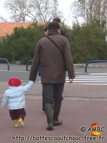 Son & father in West of France, October 2004.