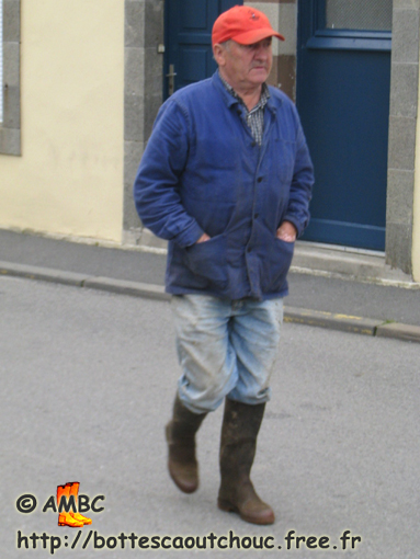In Daoulas Main street, Brittany,  France, 19 August 2008.