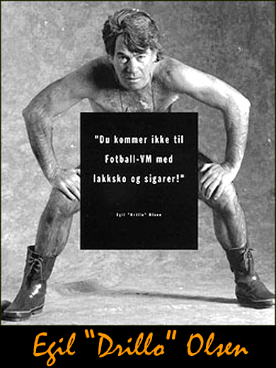 Egil Olsen and rubber boots.  Gummistiefel, galochas, rubber laarzen, gumboots, bottes caoutchouc.