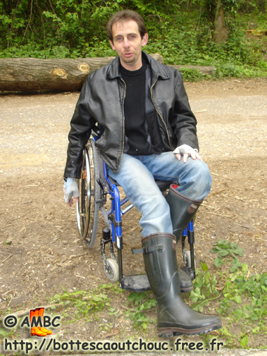 Wearing Aigle Parcours wellies, Gummistiefel, 2010.