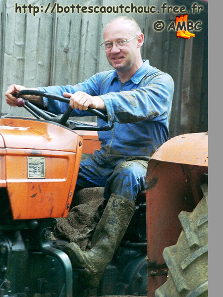 Jean-Pierre happy in his Baudou boots