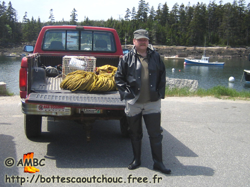 Fisherman at the harbour, 2007.