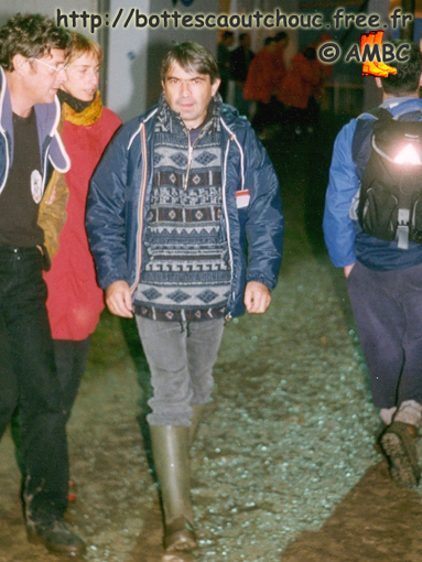Worker wearing rubber boots, La Courneuve, 1998.