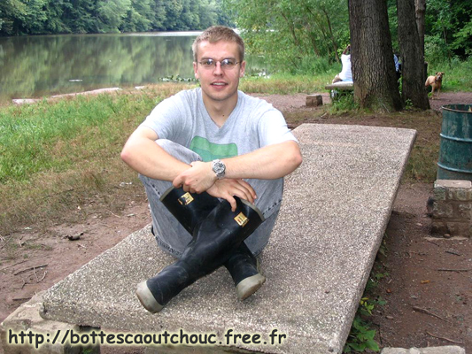 Un salut des USA ! Gummistiefel, bottes caoutchouc.
