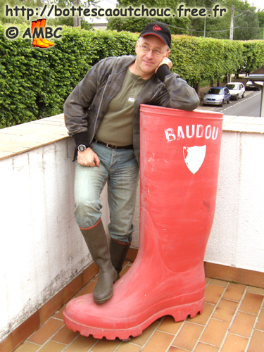 Big Baudou gumboots in France, 2007. Gummistiefel, bottes caoutchouc.