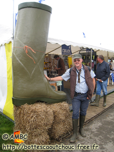 Big Le Chameau gumboots, in Belgium, 2007; Gummistiefel, bottes caoutchouc.