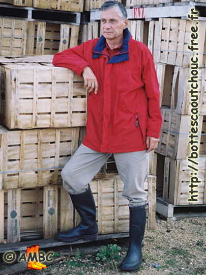 Jaques, wearing Parcours Aigle rubber boots