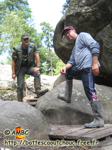 At Fontainebleau rocks, 2007.