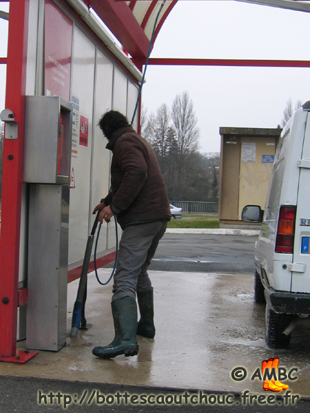 Moustacho man in Melun, France, February 2006.
