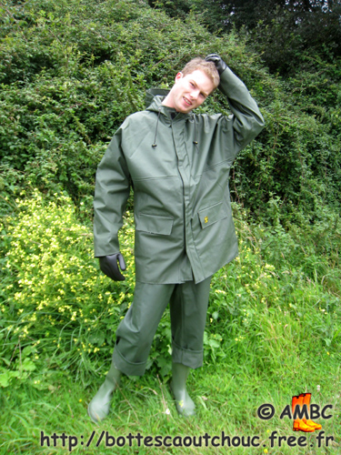 I like PVC raingear, France, 2008. Gummistiefel, bottes caoutchouc.