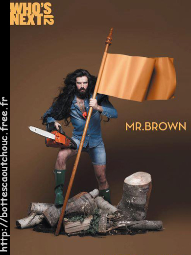 MR BROWN, WHO'S NEXT, PARIS,  Juillet 2012. Rubber boots, wellies, fashion.