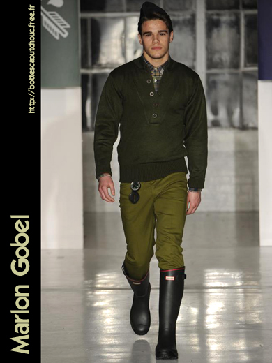 Marlon Gobel : The Punishment of Luxury. Rubber boots, wellies, fashion; 2013.