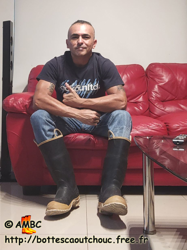Omar, wearing insulated Ranger Firewalker at home.