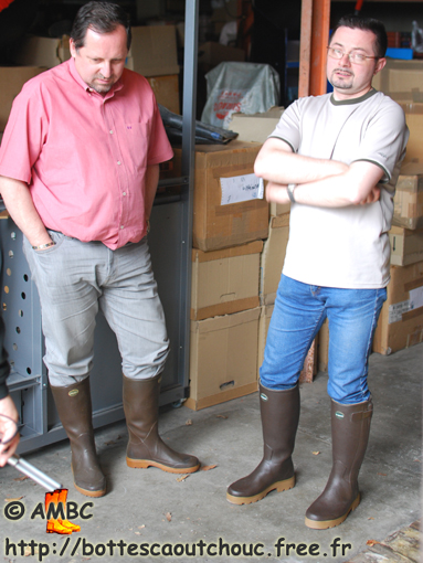 Wearing Le Chameau rubber boots; with Fabrice, HRB, 2010.