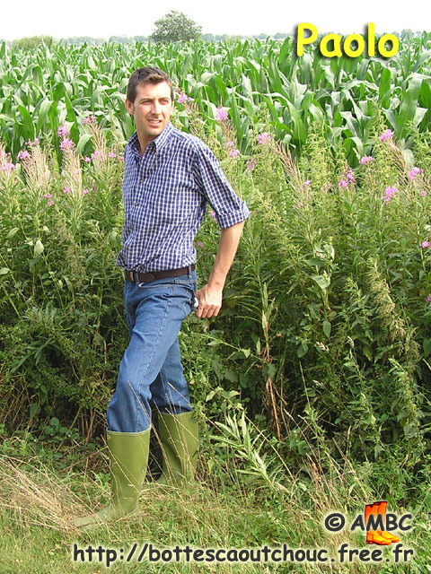 Paolo in the fields, 2005.