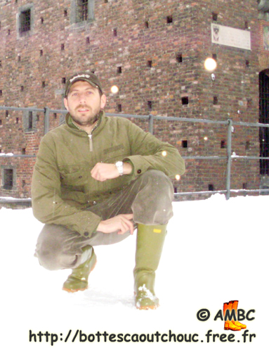 In the snow in Milano, 2009.