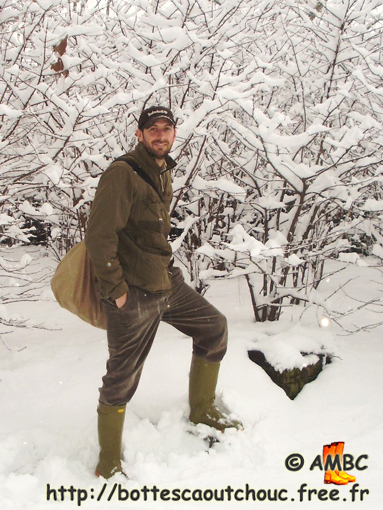 In the snow, January 2009.