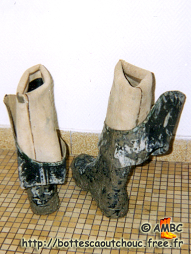 My muddy waders after my hike, 2008.