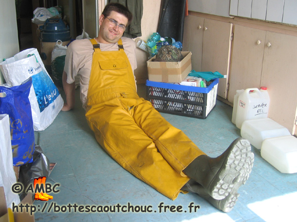 Frederic, wearing Guy Cotten bib & braces, 2005.