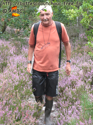 Hiking in the forest, 2007.