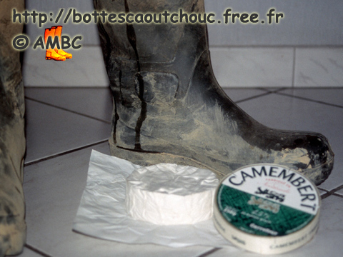 RUBBER BOOTS VS "CAMEMBERT" FRENCH CHEESE
