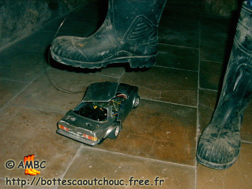 Michael in PVC Stiefel, bottes PVC, PVC boots begins. 2008.
