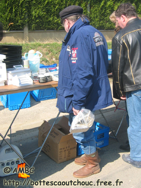 Wearing Aigle half boots, Seine & Marne, 2005.