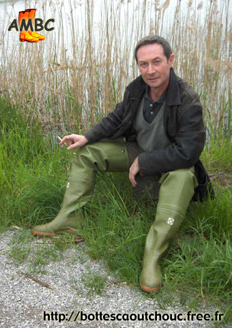 Walter in waders, Italy.