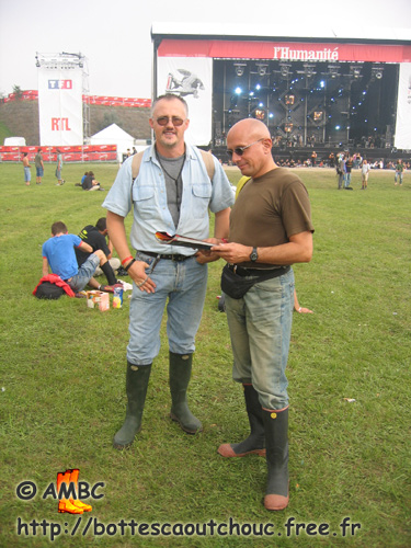 Pascal & Paul in front of the scene, Sept. 2006.