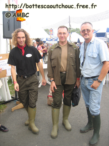 Pierre, Roger & Pascal wearing Le Chameau rubber boots, 2006.