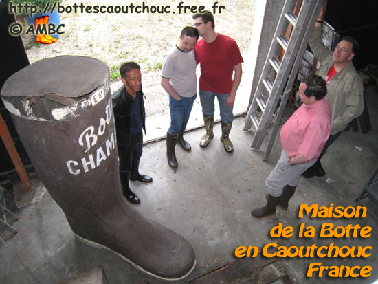 Friends at the House of the Rubber Boot, France.