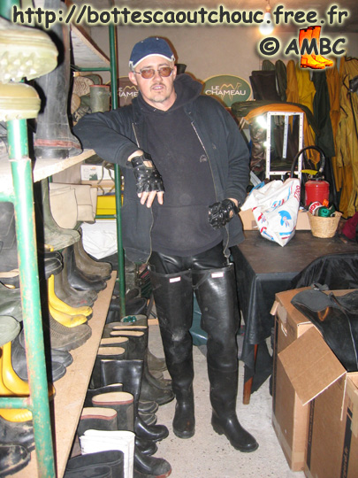 Pascal among the rubber boots, 2006.