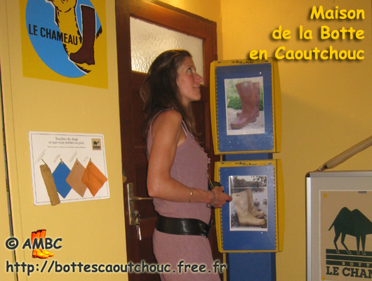 Clothilde Farman at the House of the Rubber Boot, France, 12 July 2010.