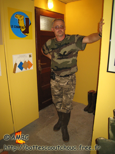 Pascal wearing Saint-Hubert boots, 2007.