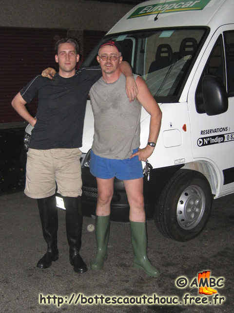 Alexandre & Pascal, Grigny, 2005.Rubber boots, Gummistiefel.