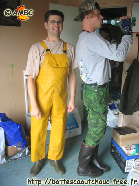 Fred & Jean-Charles wearing Aigle rubber boots