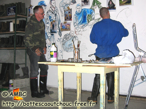 fresco in progress, April 2007.
