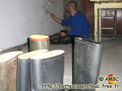 Among the gumboots, April 2007.