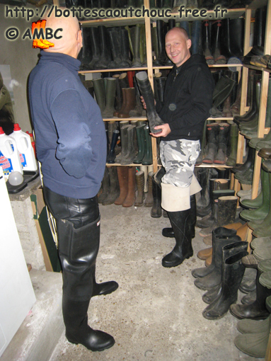 John & Joël among the collections, Oct. 2007. Gummi Waders.