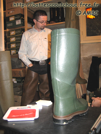 Fabrice : Le Chameau (hip)boots, HRB, Oct. 2007. Gummi Waders.