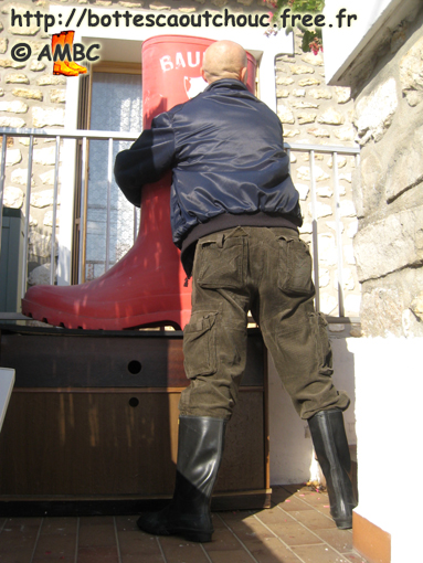 Love for Baudou wellies, Nov. 2007. Stivali di gomma.