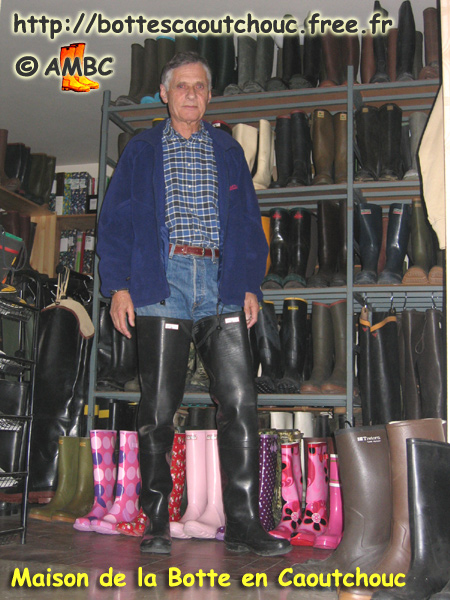 Jaques in front of the rubber boots, dec. 2005