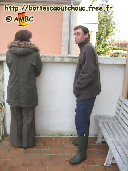 Two colleagues at home (Valérie & Philippe); 2005.