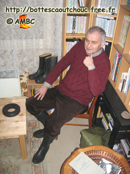 Paul, wearing Aigle Parcours wellies.