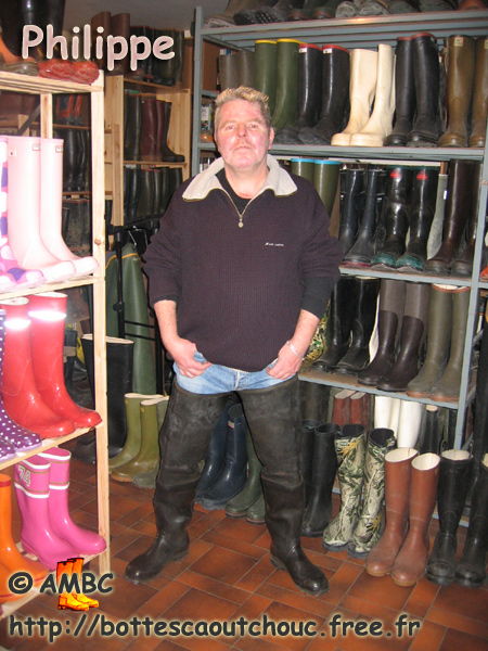 Philippe, wearing Nokia waders, February 2006.