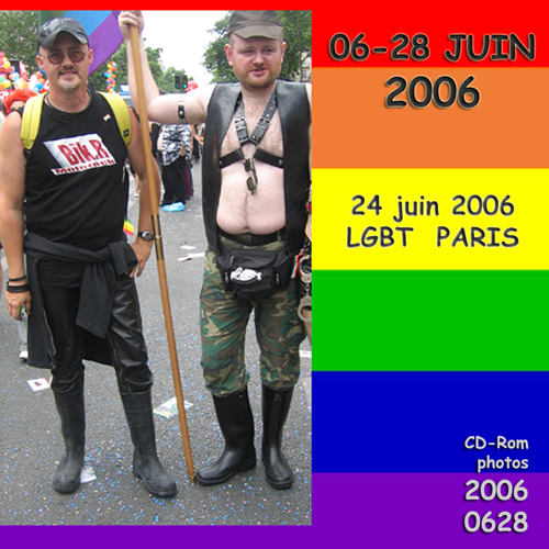 WITH LAURENT AT THE PARISIAN LGBT, 24 JUNE 2006.