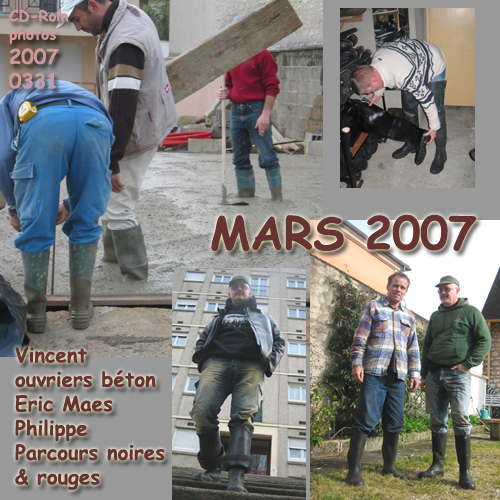 WORKERS AND MATES IN RUBBER BOOTS, MARCH 2007.